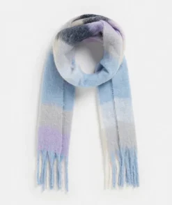 Sussan Knit Accessories|Scarves>Brushed Check Scarf - INK