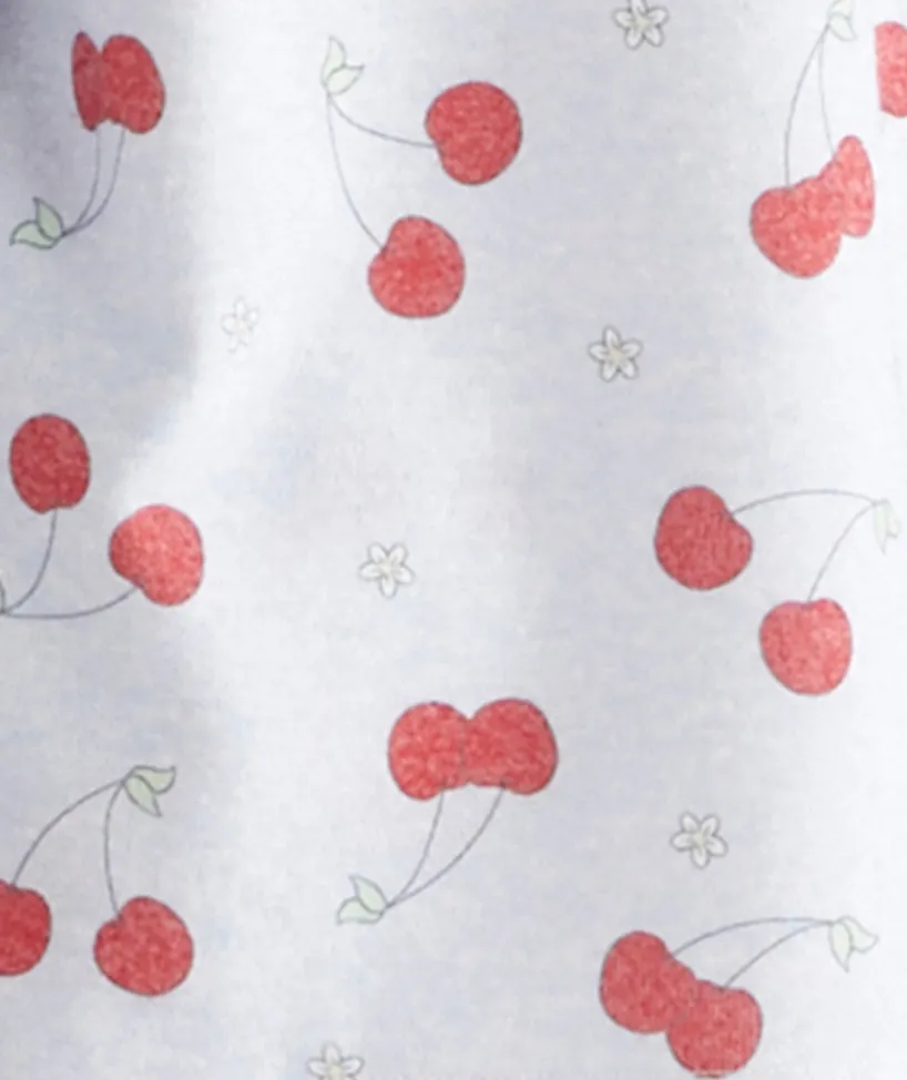 Sussan Pyjama Sets>Brushed Cherry Print Novelty Pyjama Set BLUE MARLE