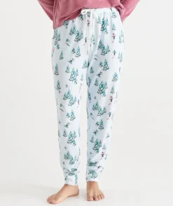 Sussan Pyjama Bottoms>Brushed Snow Novelty Pyjama Pant BLUE