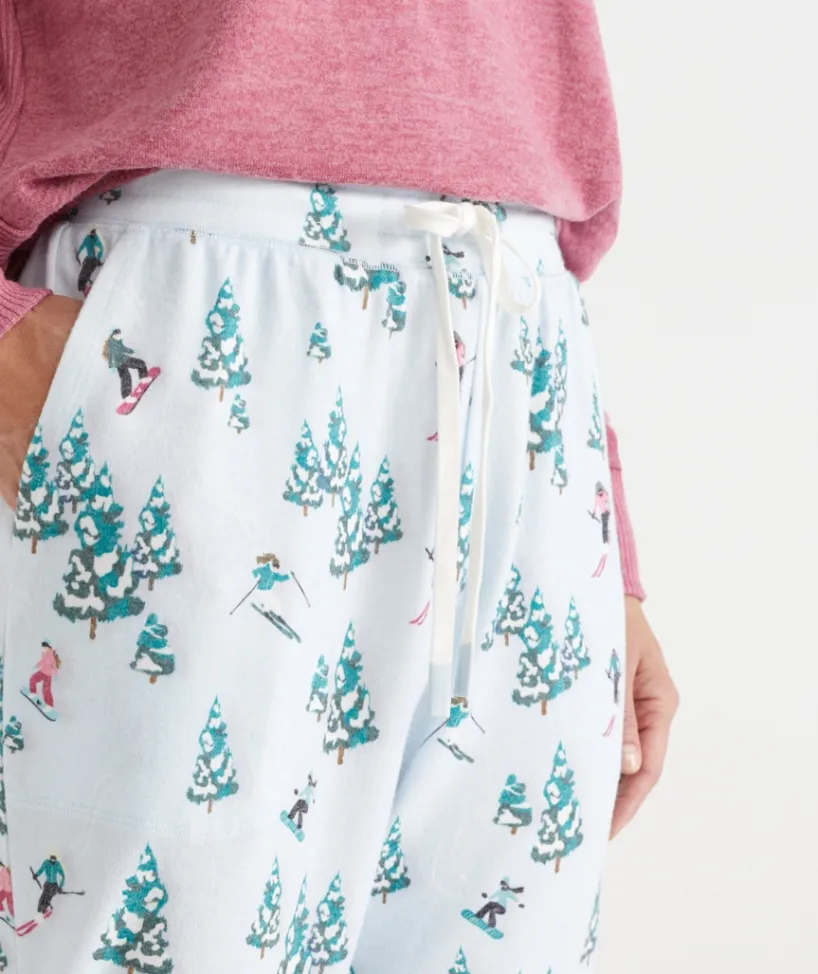 Sussan Pyjama Bottoms>Brushed Snow Novelty Pyjama Pant BLUE