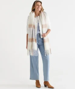 Sussan Jackets & Coats|Jackets>Contrast Collar Puffer Jacket CHALK