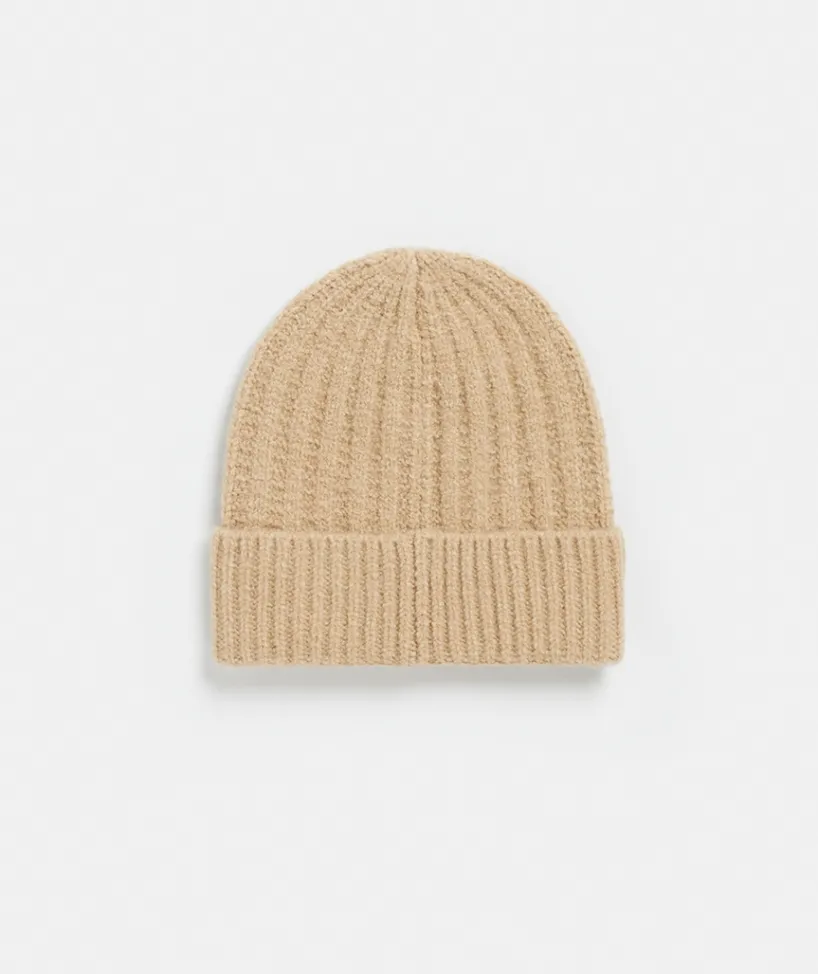 Sussan Knit Accessories|Hats>Cosy Rib Beanie - CAPPUCCINO