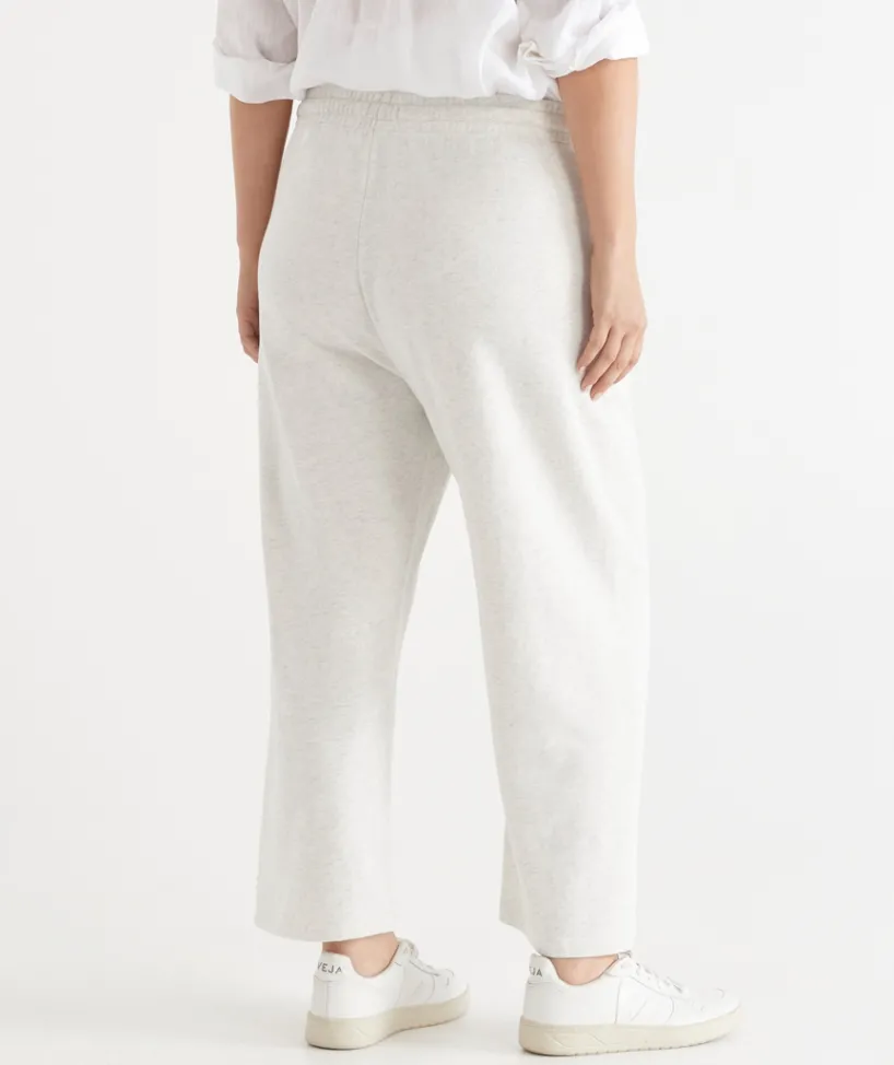 Sussan Matching Sets|Everyday Icons>Cropped Straight Leg Lounge Pant - SNOW MARLE