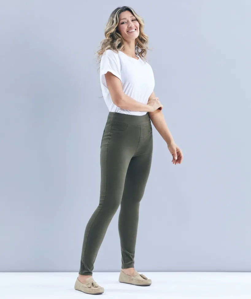 Sussan Pants|Denim>Denim Jegging - KHAKI