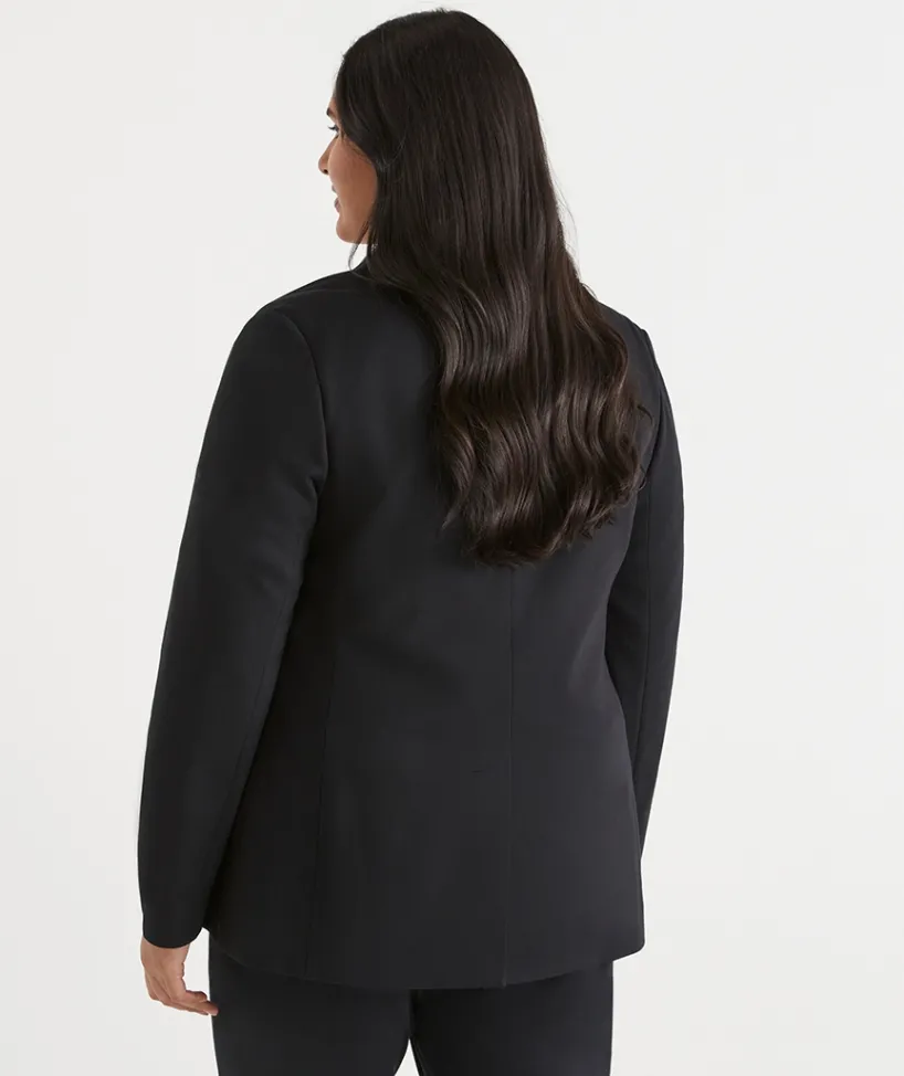 Sussan Jackets & Coats|Coats>Double Breasted Ponte Blazer