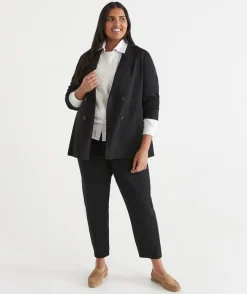 Sussan Everyday Icons>Double Breasted Ponte Blazer