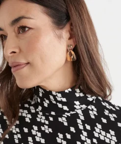 Sussan Jewellery>Double Drop Earring GOLD