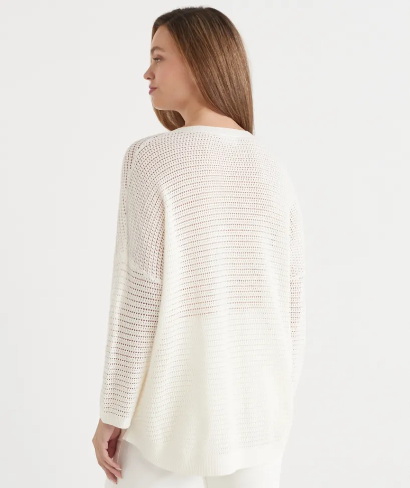 Sussan Tops|Knitwear>Extended Shoulder V Neck Knit Jumper