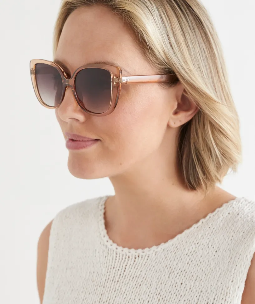 Sussan Sunglasses>Fermo Sunglasses CARAMEL