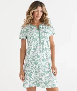 Sussan Nighties|Everyday Icons>Floral Pattern Short Sleeve Nightie