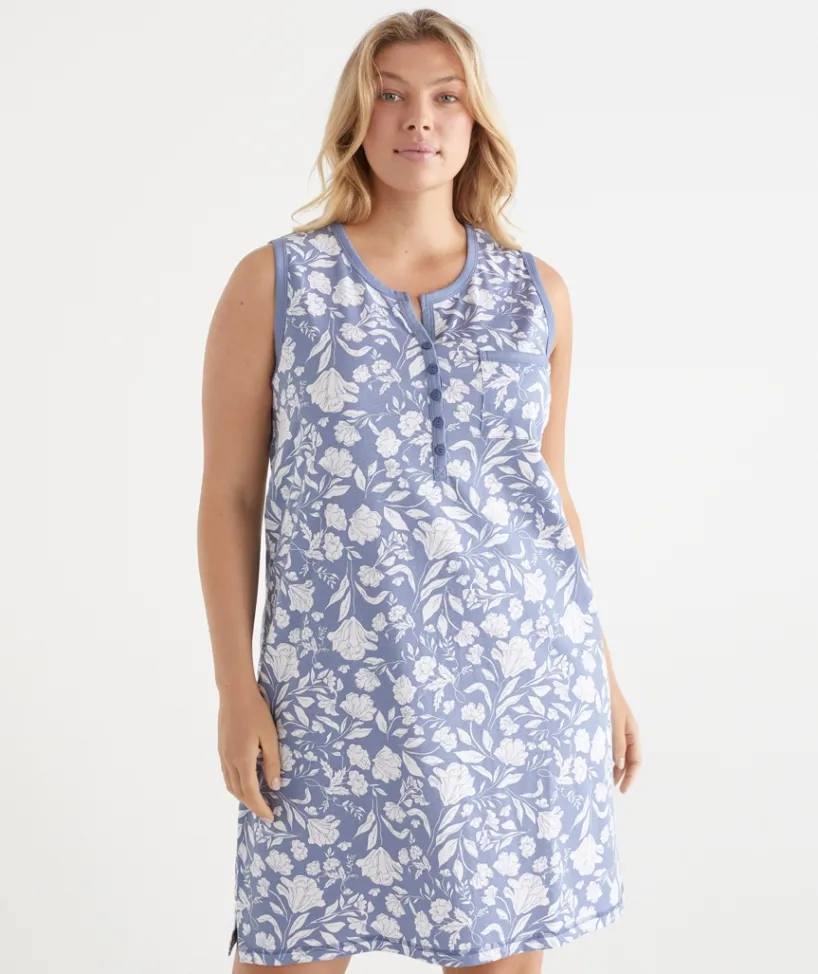 Sussan Nighties|Everyday Icons>Floral Pattern Sleeveless Nightie
