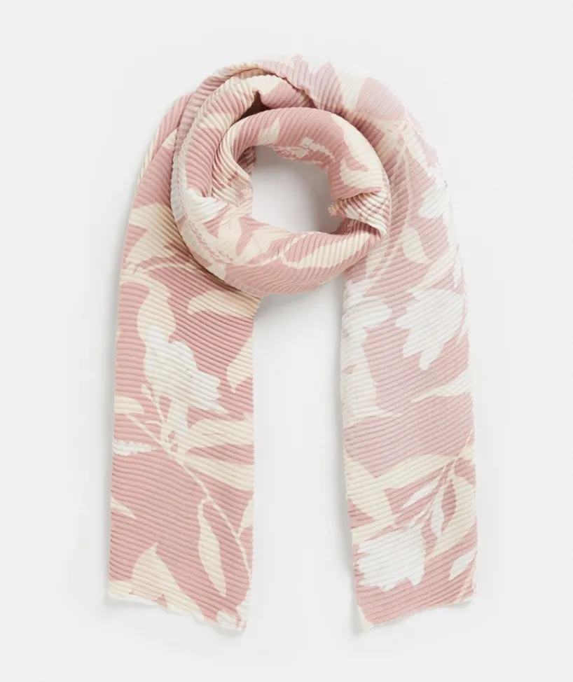 Sussan Knit Accessories|Scarves>Floral Whisper Plisse Scarf ROSE
