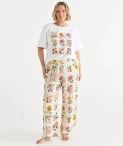 Sussan Pyjama Bottoms>Garden Stamp Print Pyjama Pant MULTI