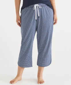 Sussan Pyjama Bottoms>Gingham 3/4 Pyjama Pant