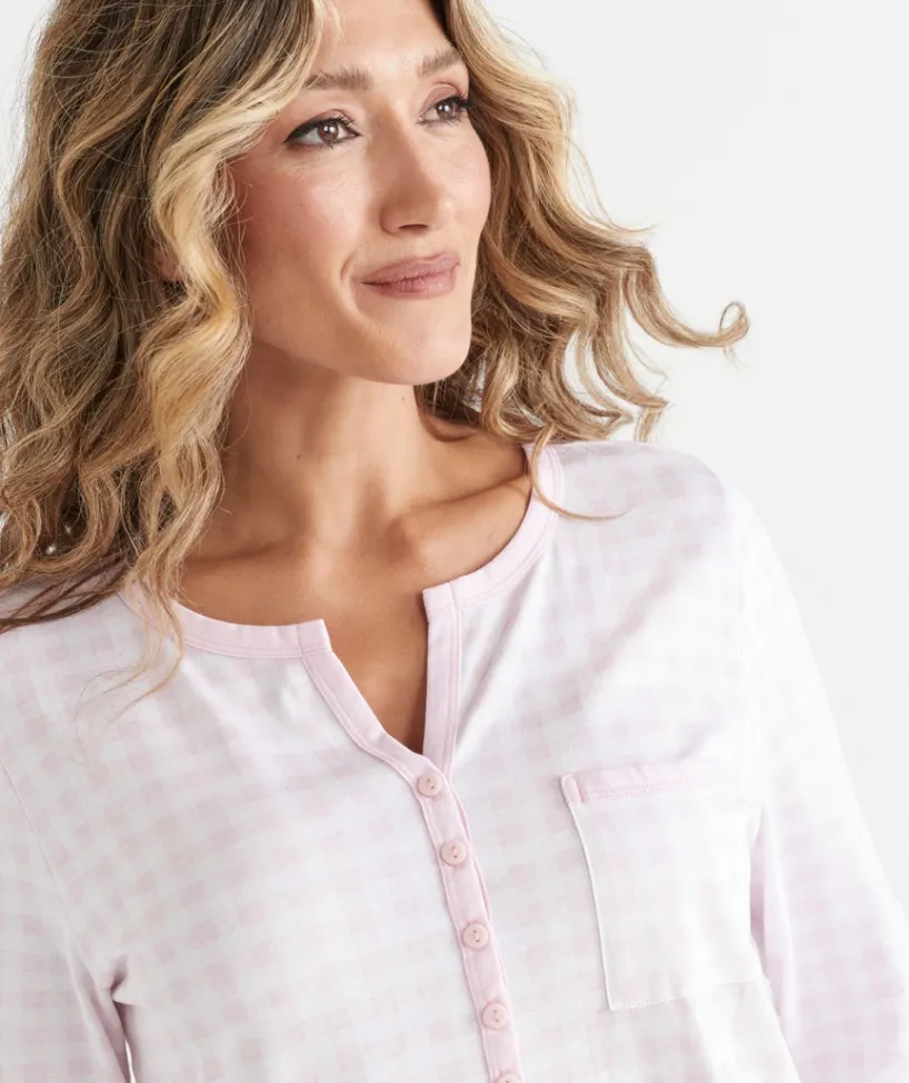 Sussan Nighties|Everyday Icons>Gingham Long Sleeve Nightie