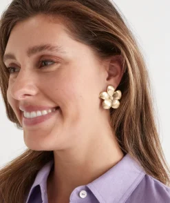 Sussan Jewellery>Stud Flower Earring GOLD