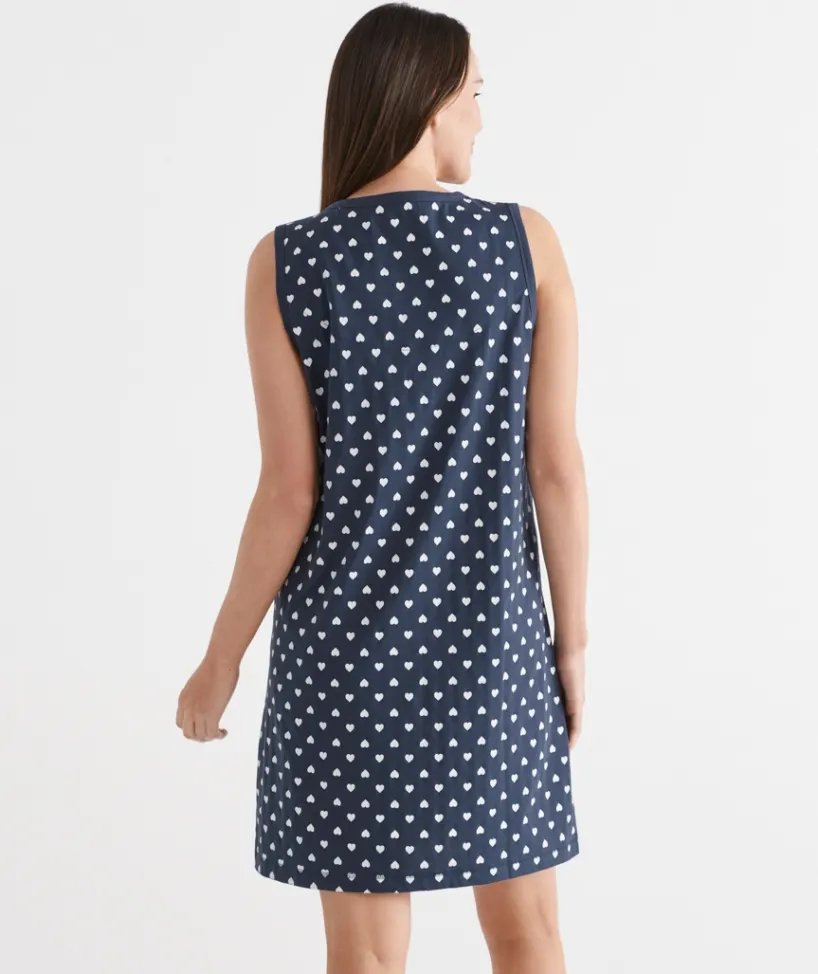 Sussan Nighties|Everyday Icons>Heart Nightie NAVY