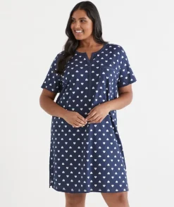 Sussan Nighties|Everyday Icons>Heart Short Sleeve Nightie