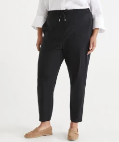 Sussan Pants|Loungewear>Jersey Relaxed Drawstring Pant - BLACK
