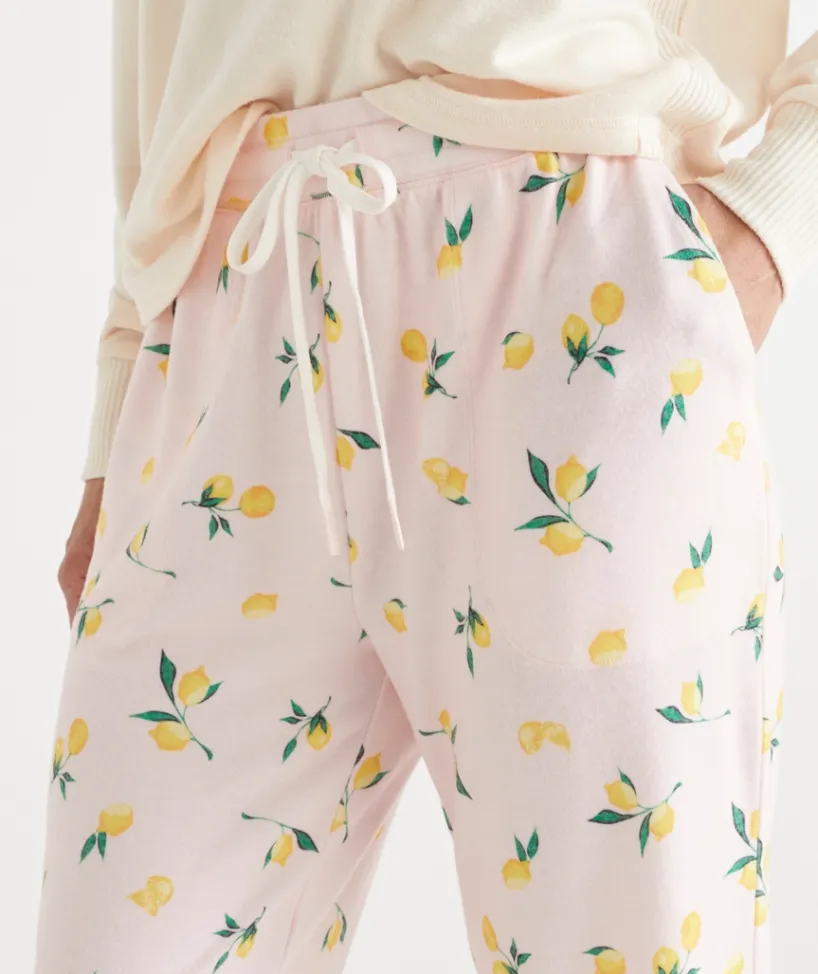 Sussan Pyjama Bottoms>Lemon Print Novelty Pyjama Pant PEACH