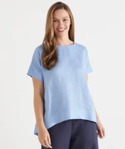 Sussan Tops|Matching Sets>LINEN BREEZE TOP