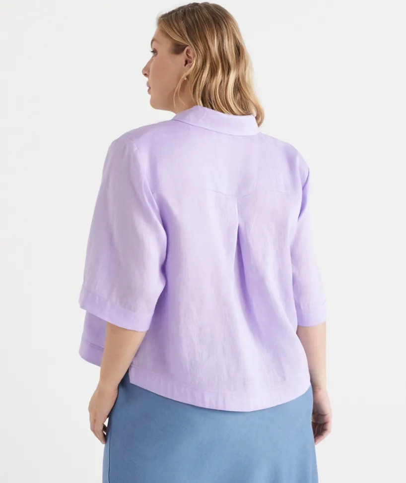 Sussan Tops|Shirts & Blouses>LINEN SS SHIRT