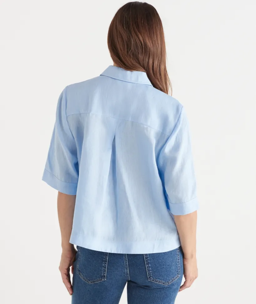 Sussan Tops|Shirts & Blouses>LINEN SS SHIRT