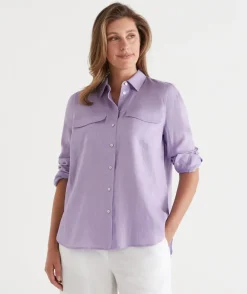 Sussan Tops|Shirts & Blouses>Linen Urban Shirt