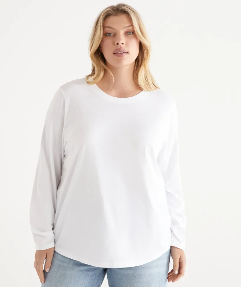 Sussan Tops|T-Shirts>Long Sleeve Tee