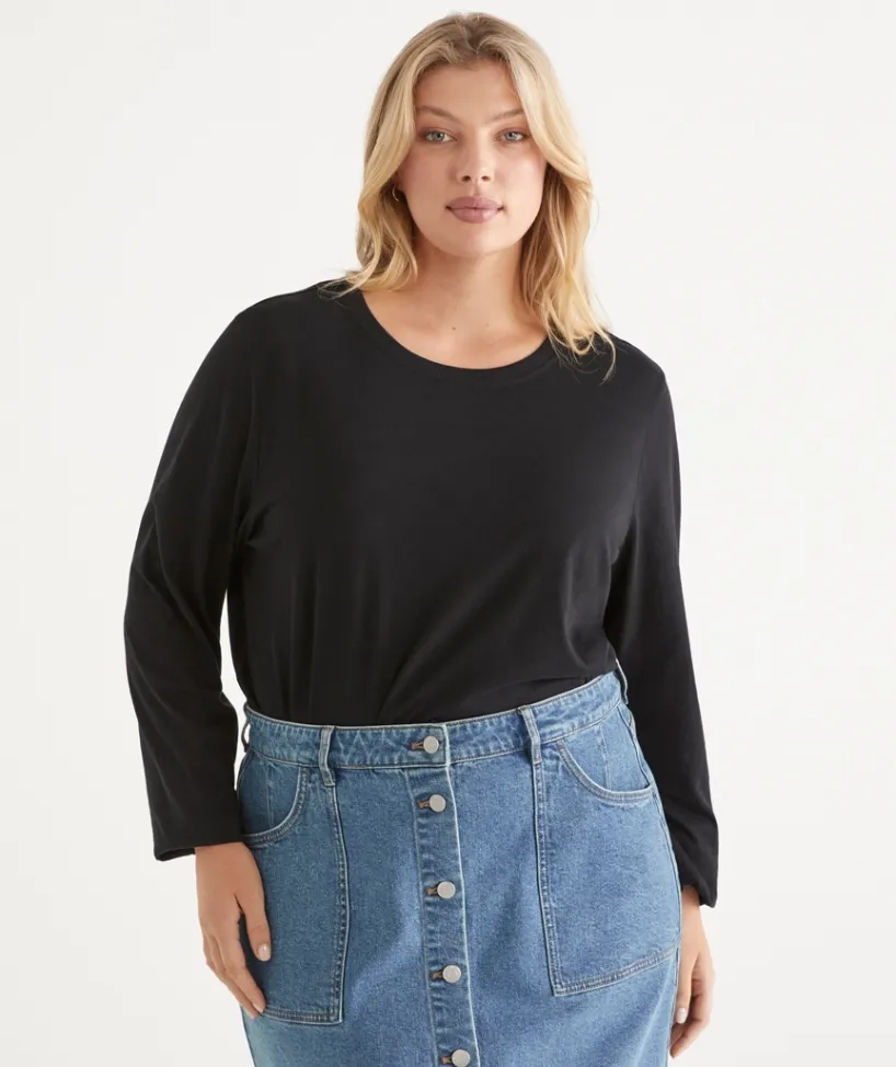 Sussan Tops|T-Shirts>Long Sleeve Tee