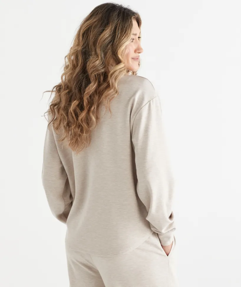Sussan Loungewear|Tops>Lounge Shacket COFFEE MARLE