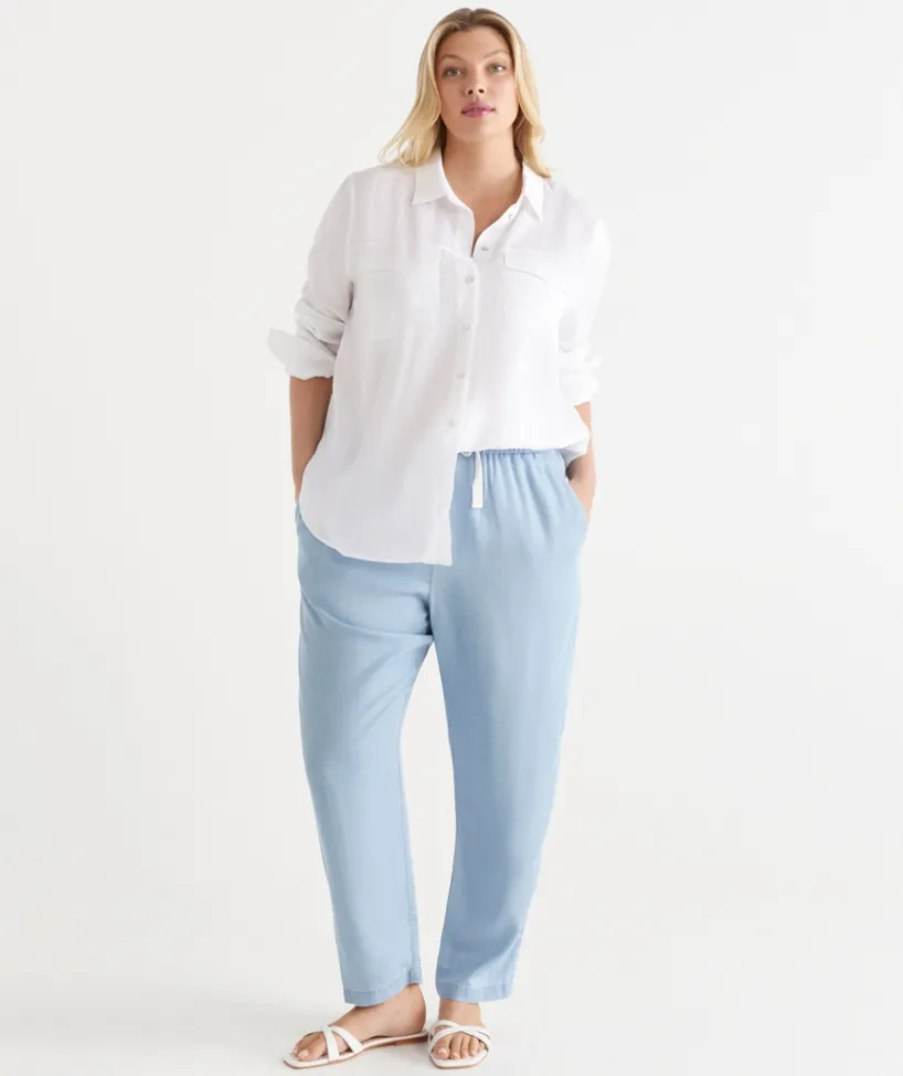 Sussan Pants|Matching Sets>Lyocell Relaxed Drawstring Pant