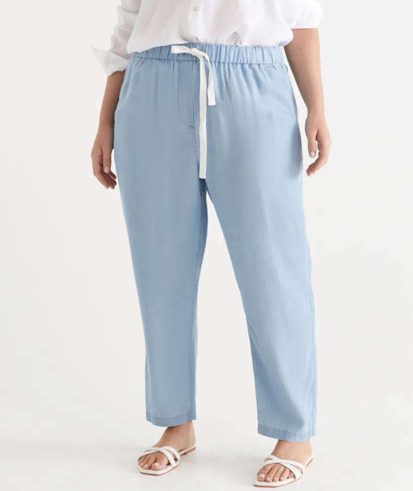 Sussan Pants|Matching Sets>Lyocell Relaxed Drawstring Pant