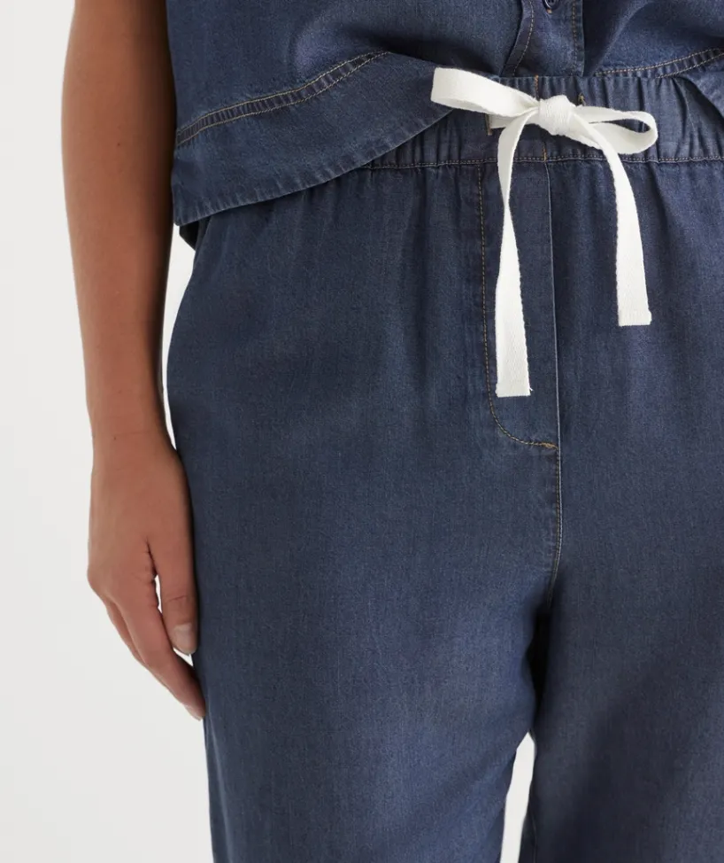 Sussan Pants|Matching Sets>Lyocell Relaxed Drawstring Pant