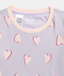 Sussan Pyjama Sets|Bcna>Mini Me BCNA Heart Print Pyjama Set LILAC
