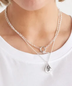 Sussan Jewellery>Multi Chain Layered Necklace SILVER