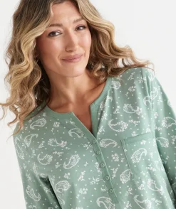 Sussan Nighties|Everyday Icons>Paisley Long Sleeve Nightie