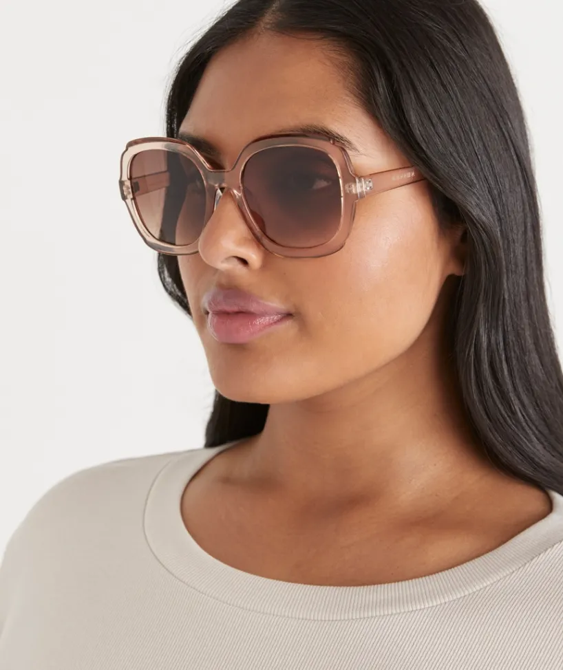 Sussan Sunglasses>Parla Oversized Sunglasses BLUSH
