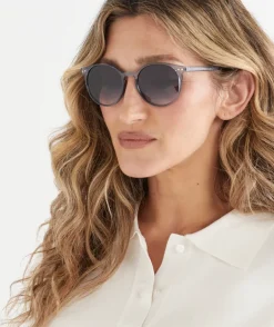 Sussan Sunglasses>Pescara Round Sunglasses NAVY