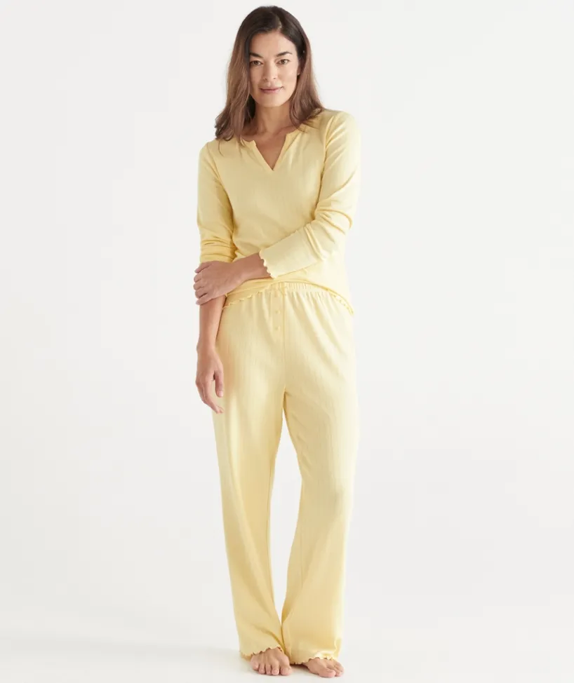 Sussan Pyjama Bottoms>Pointelle Pyjama Pant