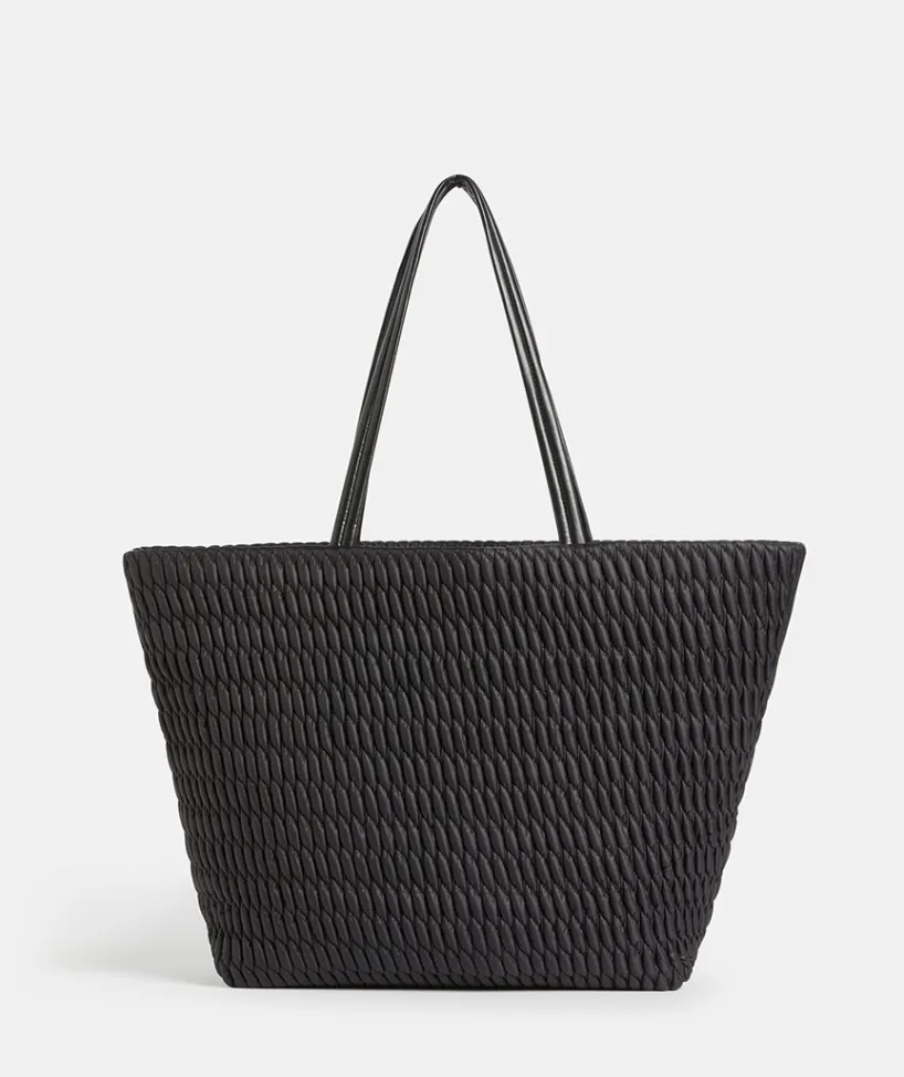 Sussan Bags>Quilted Puffer Weekend Bag BLACK