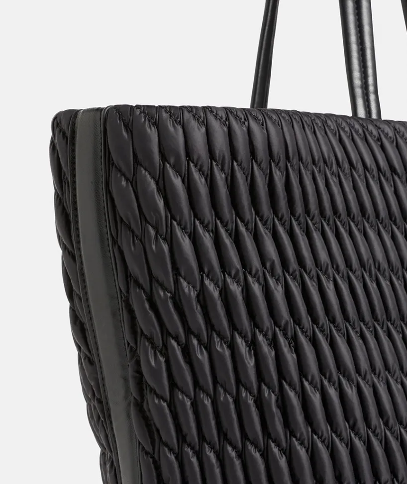Sussan Bags>Quilted Puffer Weekend Bag BLACK