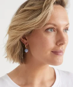 Sussan Jewellery>Resin Drop Earring - Blue SOFT BLUE