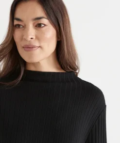 Sussan Loungewear|Tops>Rib Step Hem Top