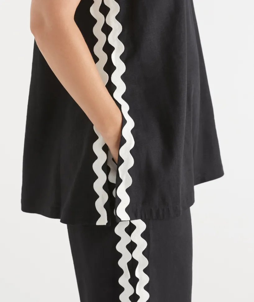 Sussan Tops|Shirts & Blouses>Ric Rac Sleeveless Tunic Top