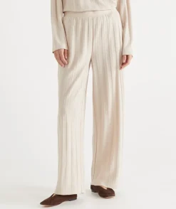 Sussan Pants|Loungewear>Self-Stripe Knit Pant