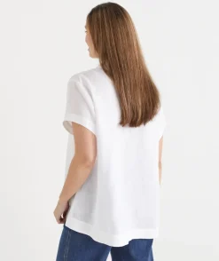 Sussan Tops|Matching Sets>Short Sleeve Button Detail Shirt