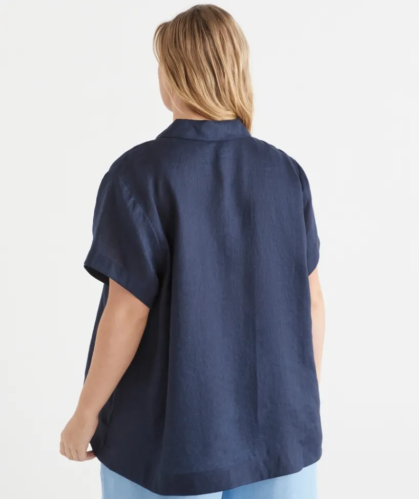 Sussan Tops|Matching Sets>Short Sleeve Button Detail Shirt