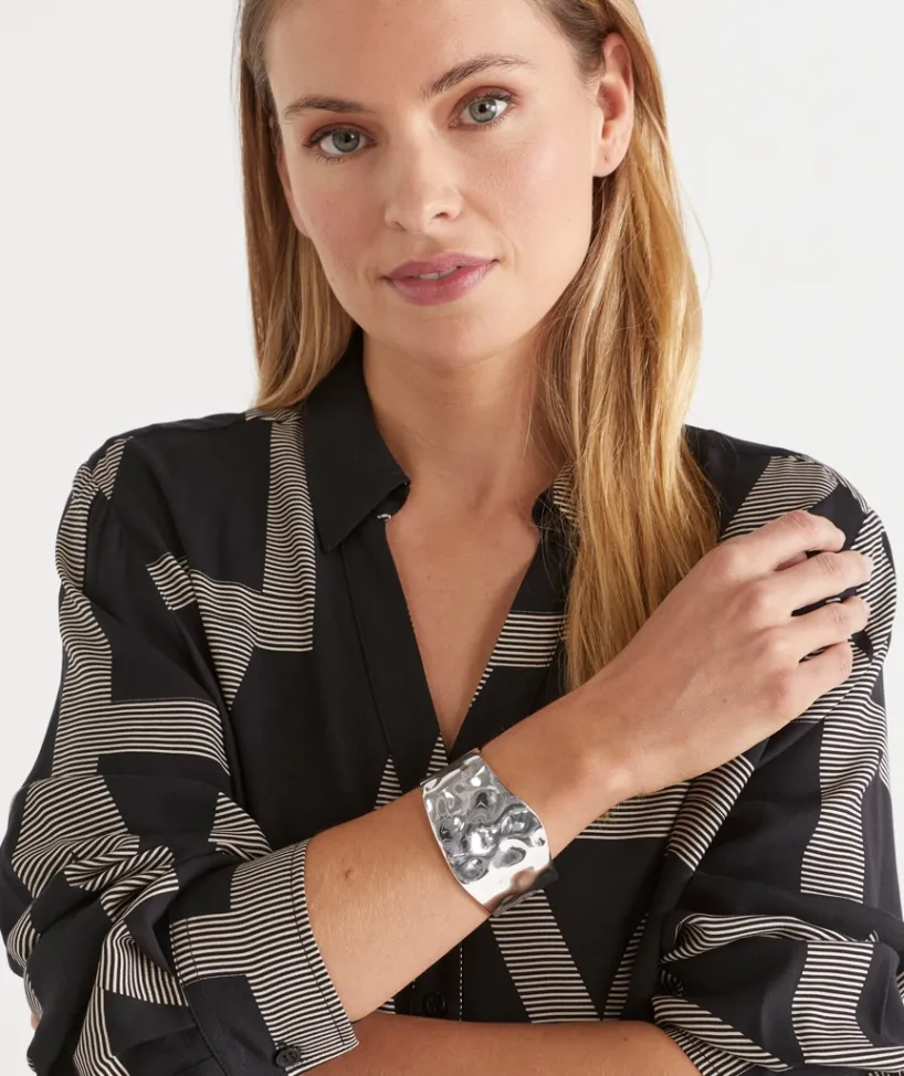 Sussan Jewellery>Hammered Bangle SILVER