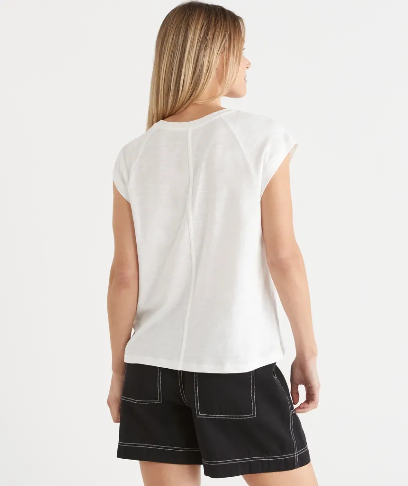Sussan Tops|T-Shirts>Slub Swing Seam Tee